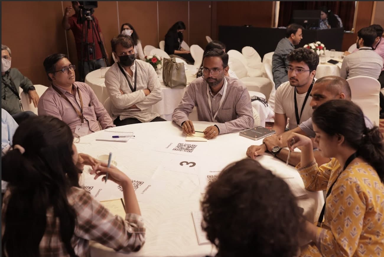 Founders in discussion at a Tilt convening